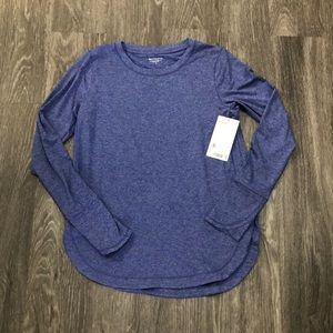 Athleta Uptempo Top Size Small Merlin Blue